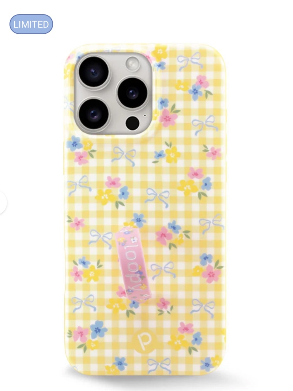 iPhone 16 pro max Loopy phone case Buttercup Blossom x Krista Horton